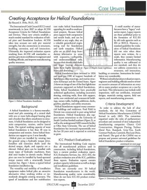 Paper on Creating Acceptance for Helical Foundations - Magnum Piering