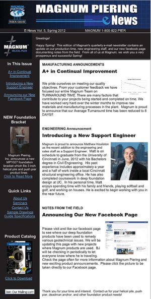 Spring 2012 Newsletter