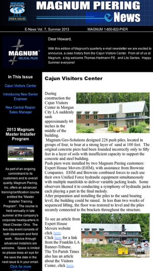 Summer 2013 Newsletter