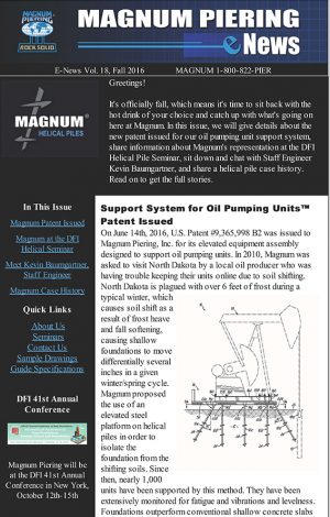 Fall 2016 Newsletter