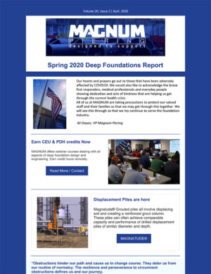 Spring 2020 Newsletter
