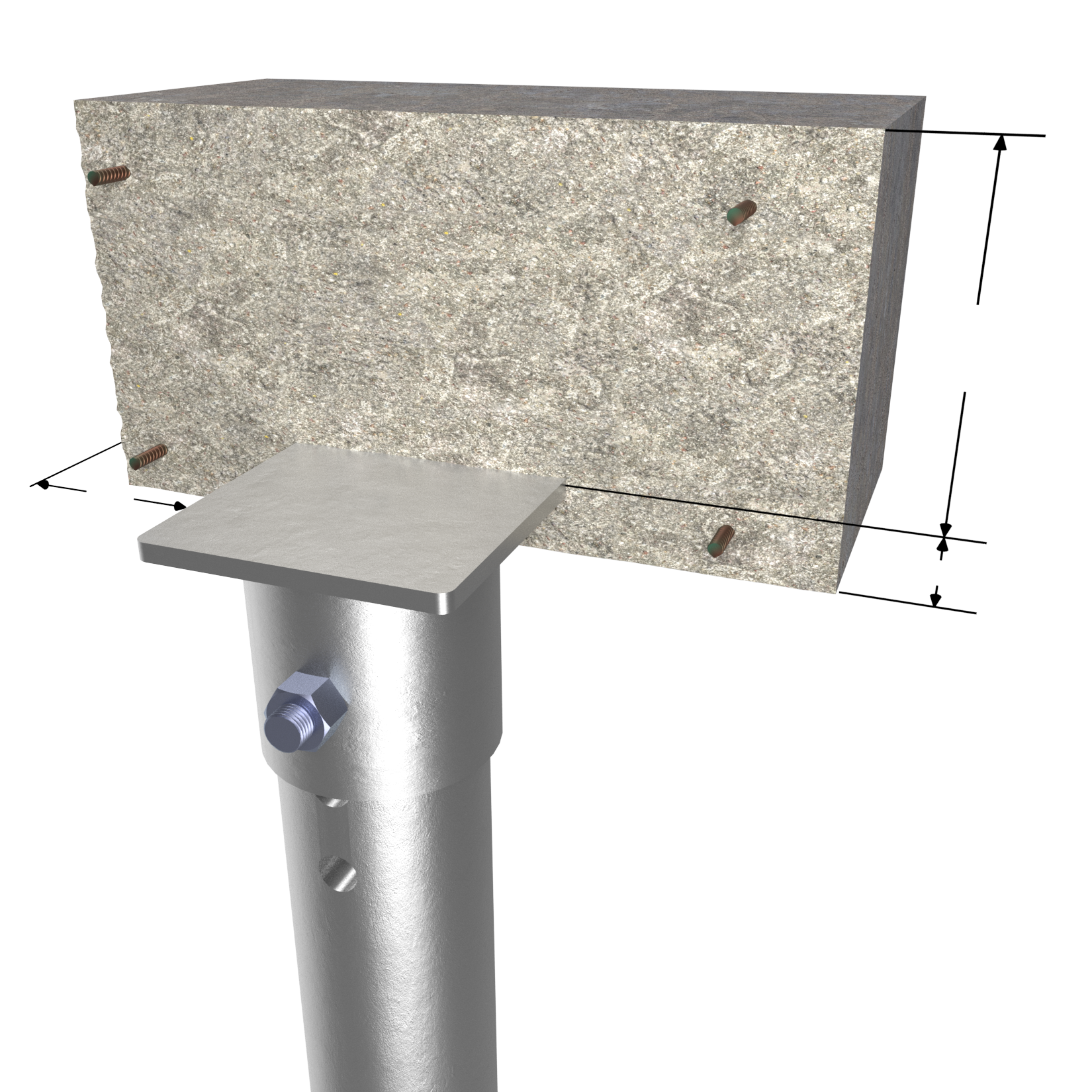 MHC1300-7O1111B1 Bearing Plate Cap Allowable Capacity 82 Tons - Image 2